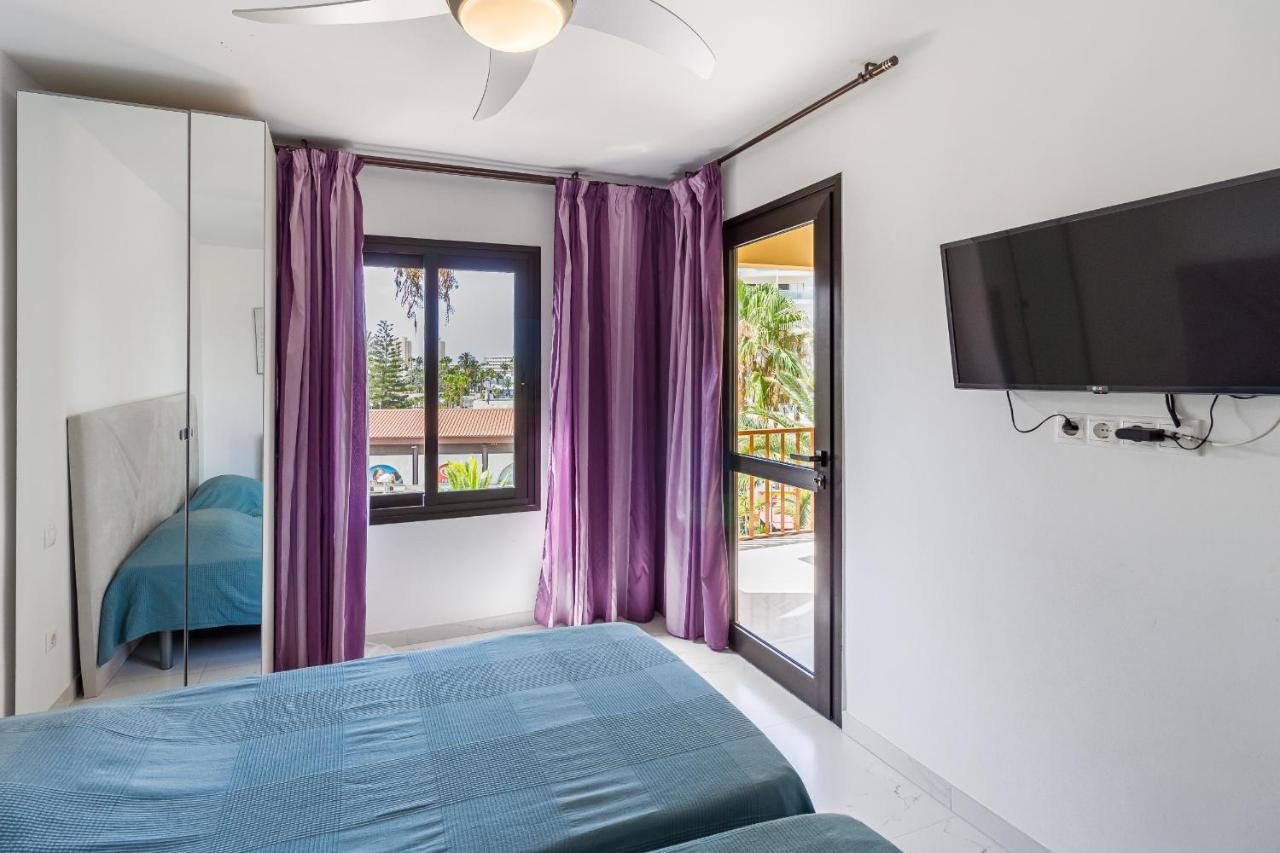 Amazing 3 Bedroom Apartment On The First Line Of The Best Las Americas Beach, Air Conditioner And Terrace Ocean View Playa de las Américas Extérieur photo